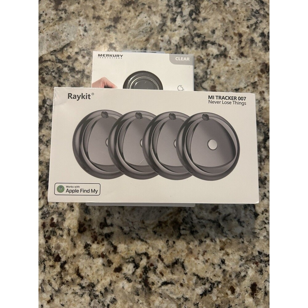 Tracker Tags-4 Pack Work with Apple Find My (iOS Only) Plus 4 Keychains - Picture 9 of 11